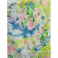 Polyester Digital Printed Girls' Stock Pearl Chiffon Fabric